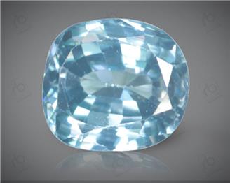 Natural Blue Zircon Certified  3.95CTS-10884